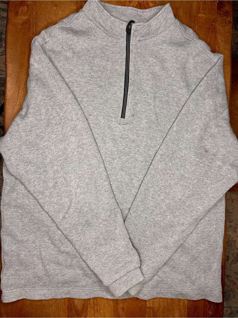 Sun Mountain Wind Wear Men's Light Gray Quarter-Zip Pullover Sweater